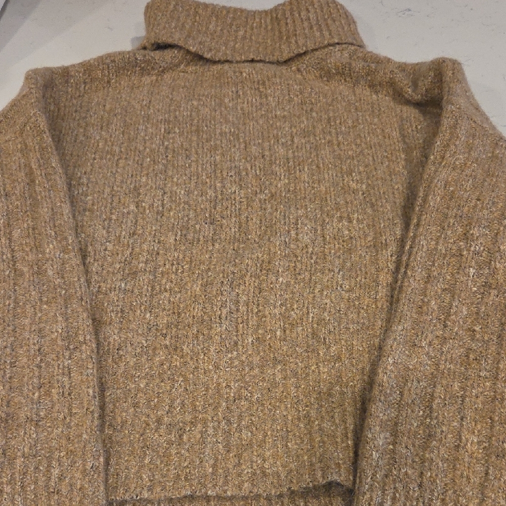 William Rast Warm Brown Cowl Neck Sweater - Picture 4 of 7